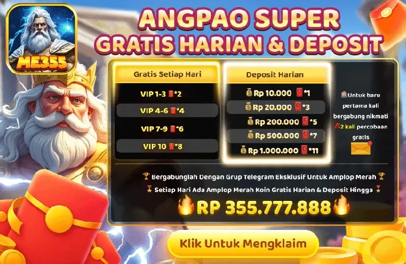 ANGPAO SUPER GRATIS HARIAN & DEPOSIT